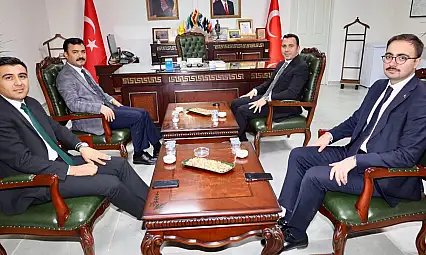 Kaymakamlardan Gölbaşı kaymakamı Algın'a hayırlı olsun ziyareti