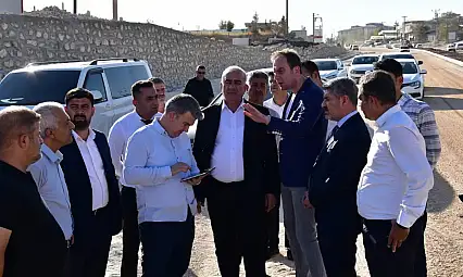 Milletvekili Özhan, Besni Gaziantep yolunda incelemelerde bulundu