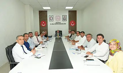 Milli Eğitim müdürlüğünde değerlendirme ve koordinasyon toplantısı gerçekleştirildi