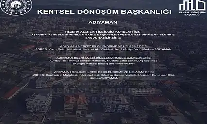 Rezerv alan bilgilendirme ve uzlaşma ofisi hizmete girdi