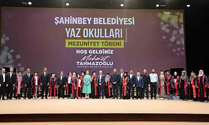 Şahinbey Belediyesi yaz okulu mezuniyet töreni düzenlendi
