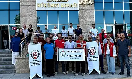 Sosyal Yardımlaşma Vakıflarında çalışan işçiler grev düzenledi