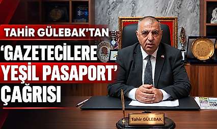 Tahir Gülebak'tan 'Gazetecilere Yeşil Pasaport' Çağrısı