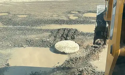 Tehlike saçan lağım çukuru kapatıldı
