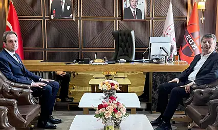 Tutdere Elazığ Karayolları 8. Bölge Müdürü Yusuf Güneş'le bir araya geldi
