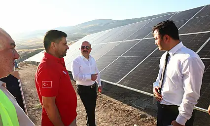Vali Varol Çaltılı köyünde GES tesisinde incelemelerde bulundu