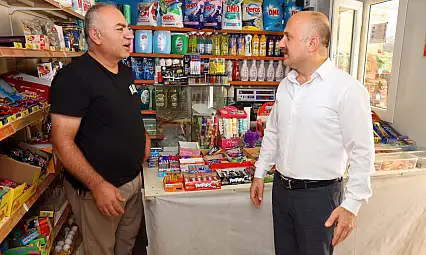 Vali Varol'dan  Eski Zey Caddesi esnaflarına ziyaret