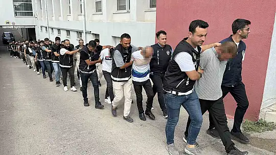 Uyuşturucu operasyonunda 152 kişi tutuklanarak cezaevine gönderildi