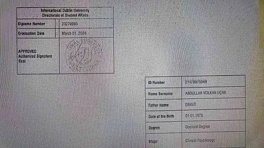 Abdullah Volkan Uçak: 'Psikolog diplomam var, denklik almak isterken hayatım altüst oldu'