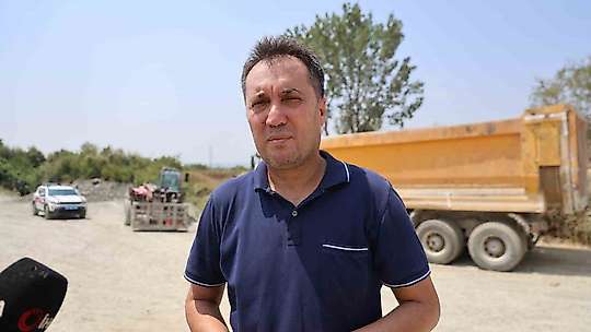 Adana'daki göçükte çalışma sırasında kaya parçası düşmüş