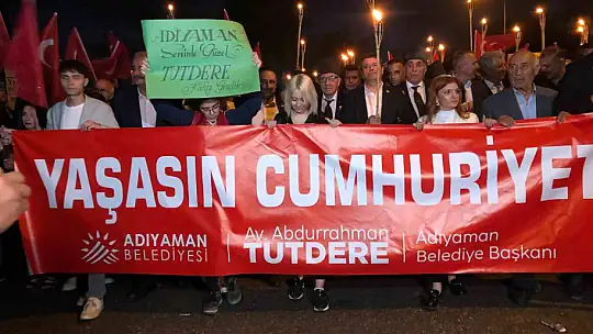 Adıyaman'da Cumhuriyet'in 101. yılı coşkusu