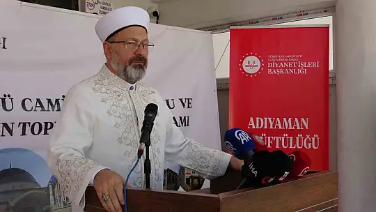 Adıyaman'da deprem sonrası yapılan cami ve Kur'an kurslarının toplu açılışı yapıldı