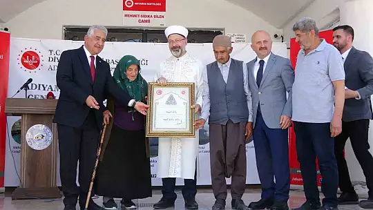 Adıyaman'da deprem sonrası yapılan cami ve Kur'an kurslarının toplu açılışı yapıldı