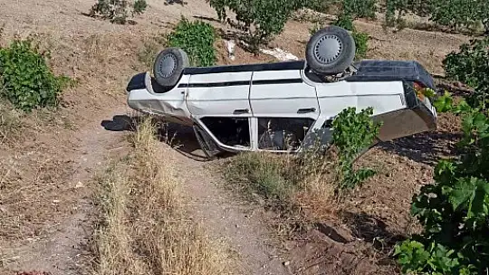 Adıyaman'da otomobil takla attı: 1 yaralı