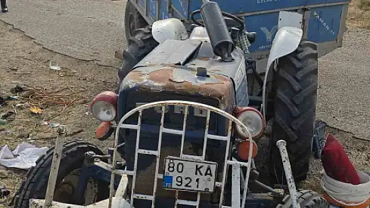 Adıyaman'da traktör devrildi: 1'i ağır 6 yaralı