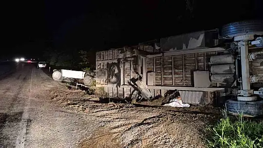 Adıyaman-Malatya karayolunda tek taraflı trafik kazası: 1 yaralı