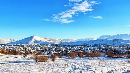 Afşin'de kar sonrası manzara hayran bıraktı