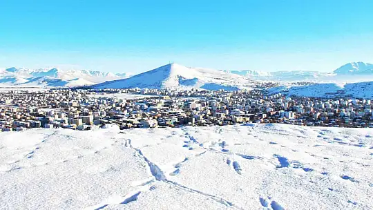 Afşin'de kar sonrası manzara hayran bıraktı