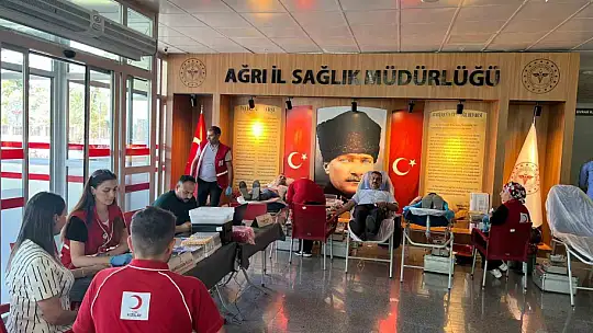 Ağrı'da 15 Temmuz'da kan bağışı kampanyası düzenlendi