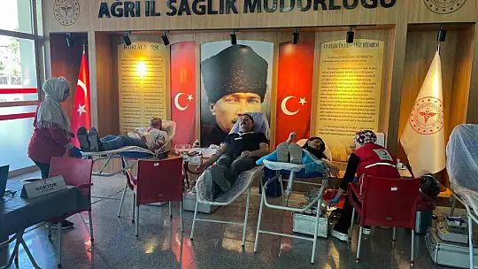 Ağrı'da 15 Temmuz'da kan bağışı kampanyası düzenlendi