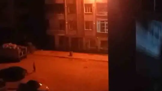 Apartmanda çıkan yangın paniğe neden oldu