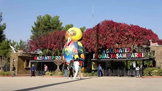 Ara tatile çıkan öğrenciler soluğu hayvanat bahçesinde aldı