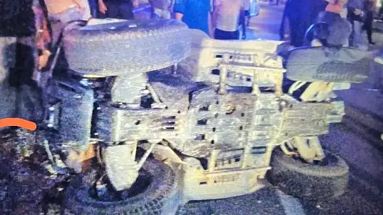 ATV Aracı ile otomobil çarpıştı: 1 yaralı