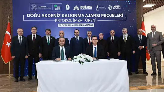 Bakan Kacır, Kahramanmaraş'ta SOGEP projelerinin imza törenine katıldı