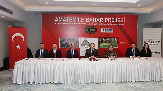 Bakan Yerlikaya'nın katılımıyla Türkiye'de ilk olacak AMATEM'le bahar projesi için imzalar atıldı