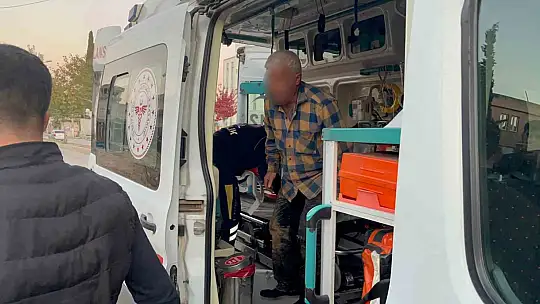 Başına kolon demiri düşen işçi yaralandı