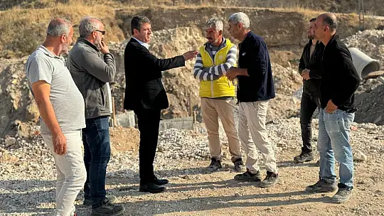 Başkan Tutdere Adıyaman'daki alt yapı çalışmalarını yerinde inceledi