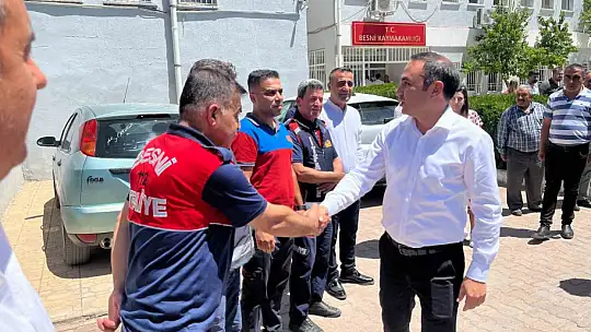Besni halkından Kaymakam Partal'a vefa dolu uğurlama