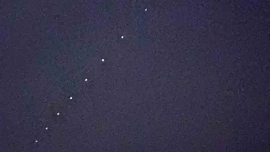 Besni semalarında starlink uyduları görüntülendi