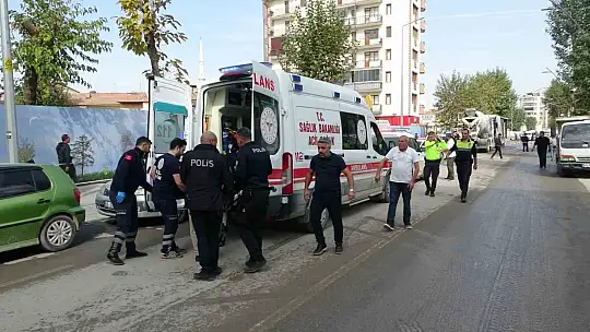 Beton mikserinin çarptığı kadın yaralandı