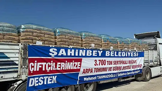 Çiftçilere bin 700 ton tohum ve 2 bin ton gübre desteği