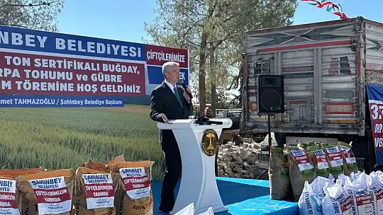 Çiftçilere bin 700 ton tohum ve 2 bin ton gübre desteği