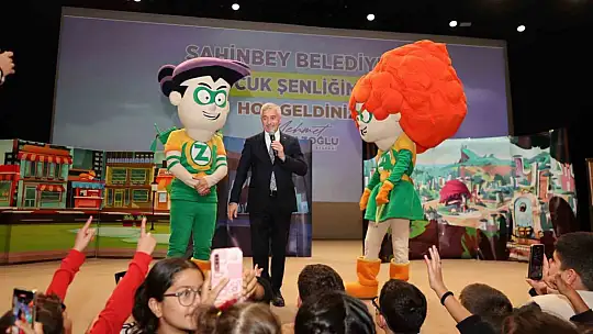 Çocuklar, Şahinbey'in Çocuk Şenliği'nde eğlendi