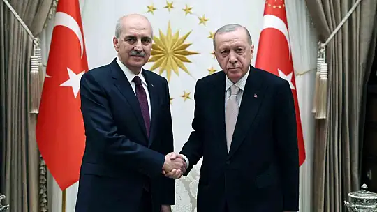 Cumhurbaşkanı Erdoğan, TBMM Başkanı Kurtulmuş'u kabul etti