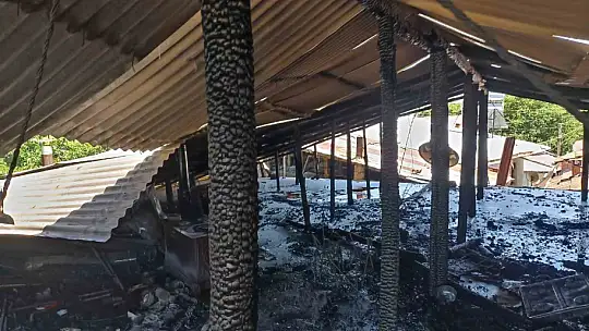 Darende'de çatı yangını korkuttu