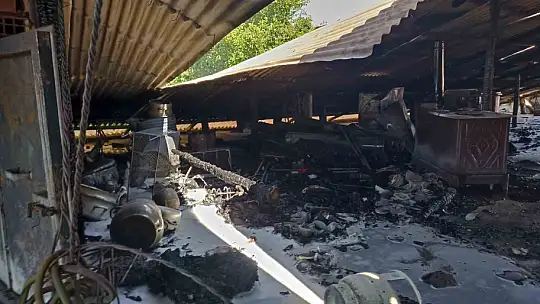 Darende'de çatı yangını korkuttu