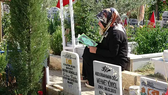 Depremde kaybettikleri yakınlarının mezarlarını ziyaret ettiler