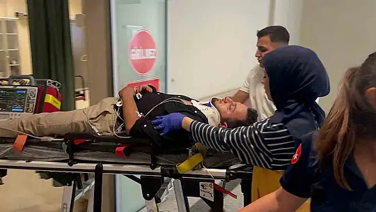 Devrilen motosikletin sürücüsü ağır yaralandı