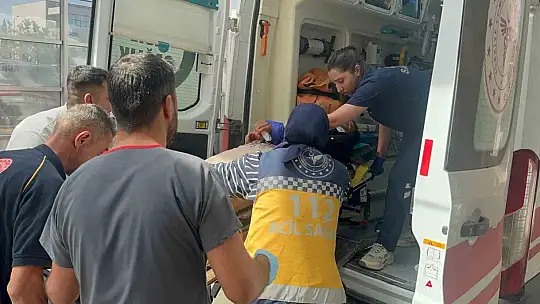 Devrilen motosikletin sürücüsü ağır yaralandı