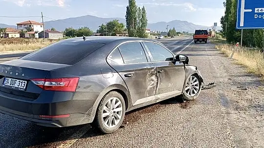 Doğanşehir'de iki araç çarpıştı: 2 yaralı