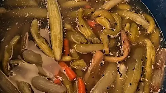 Dönerciden kurtlu salça ve turşu çıktı