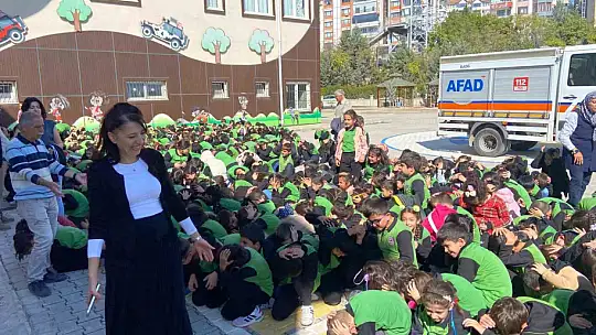 Elazığ'da öğrencilere afet farkındalık eğitimi
