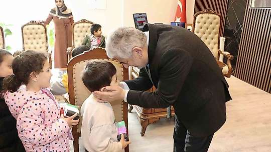 Elazığ'da öğrencilerinden Filistin'e anlamlı destek