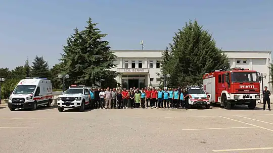 Elazığ'da sağlıkçılara yangın tatbikatı gerçekleştirildi