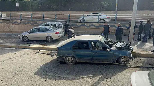 Elazığ'daki zincirleme trafik kazası: 1 ölü, 4 yaralı