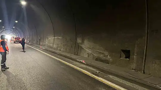 Erkenek tünelinde trafik kazası: 1 yaralı